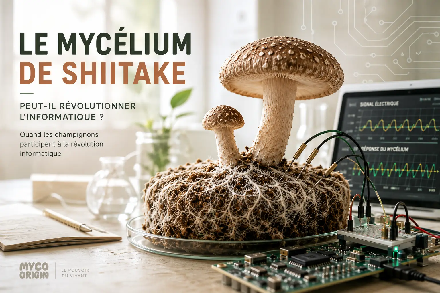 Le mycélium de shiitake peut-il révolutionner l’informatique ?